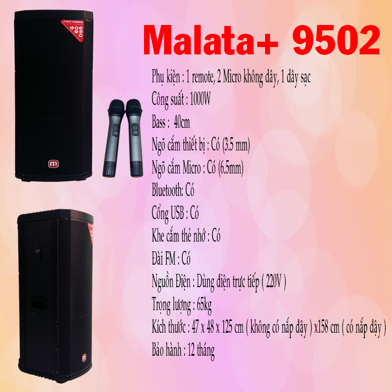 Loa di động dùng điện Malata M+9502